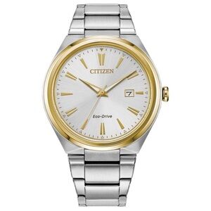 Citizen Two-Tone Silver and Gold Eco-Drive Men's Watch